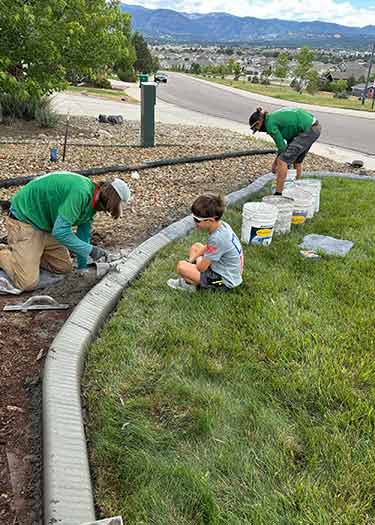 A Better Edge Landscape team in action