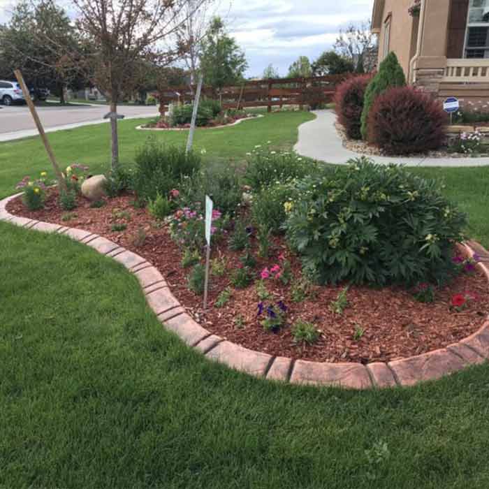 garden curbing project